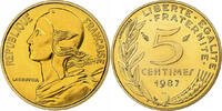 France 5 Centimes Marianne, Paris, FDC, Aluminum-Bronze -