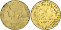 France 20 Centimes Coin, Marianne, Paris, FDC -