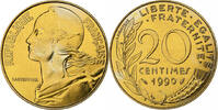 France 20 Centimes Marianne, Paris, FDC, Aluminum-Bronze -