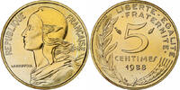 France 5 Centimes Marianne, Paris, FDC, Aluminum-Bronze -