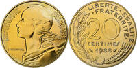 France 20 Centimes Marianne, Paris, FDC, Aluminum-Bronze -