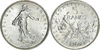 France 5 Francs Coin, Semeuse, Silver, KM:926, Gadoury:770 -