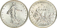 France 5 Francs Coin, Semeuse, Silver, KM:926, Gadoury:770 -