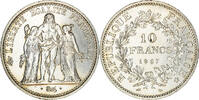 France 10 Francs Coin, Hercule, Paris, Silver, KM:932 -