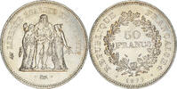 France 50 Francs Coin, Hercule, Paris, Silver, KM:941.1 -