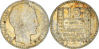 France 10 Francs Coin, Turin, Paris, Silver, KM:878 -