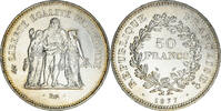 France 50 Francs Coin, Hercule, Paris, MS(60-62), Silver, KM:941.1 -