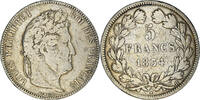 France 5 Francs Coin, Louis-Philippe, La Rochelle, Silver -