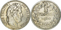 France 5 Francs Coin, Louis-Philippe, Lille, Silver -