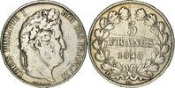 France 5 Francs Coin, Louis-Philippe, Lille, Silver -