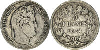 France 5 Francs Coin, Louis-Philippe, Lyon, Silver, KM:749.4 -