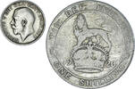 Great Britain Shilling Coin, George V, Silver, KM:816a -