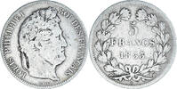 France 5 Francs Coin, Louis-Philippe, Strasbourg, Silver -