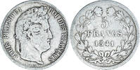 France 5 Francs Coin, Louis-Philippe, Lille, Silver -