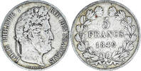 France 5 Francs Coin, Louis-Philippe, Lille, Silver -