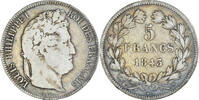 France 5 Francs Coin, Louis-Philippe, Lille, Silver -