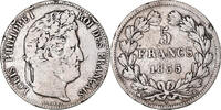 France 5 Francs Coin, Louis-Philippe, Rouen, Silver -