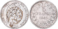 France 5 Francs Coin, Louis-Philippe, Strasbourg, Silver -