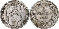France 5 Francs Coin, Louis-Philippe, Nantes, Silver -