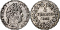 France 5 Francs Coin, Louis-Philippe, Paris, Silver -