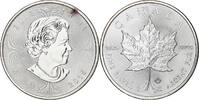 Canada 5 dollars, 1 oz Elizabeth II, Maple Leaf, Ottawa, Proof, Silver -