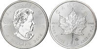 Canada 5 dollars, 1 oz Elizabeth II, Maple Leaf, Ottawa, Proof, Silver -