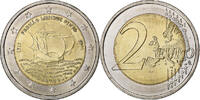 Portugal 2 Euro Mendes Pinto, Bi-Metallic -