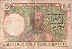 French West Africa 5 Francs Undated (1943) -