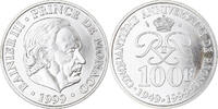 Monaco 100 Francs Coin, Rainier III, 50e anniversaire de règne, Paris -