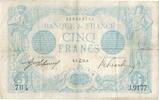 France 5 Francs Bleu, J.917, Fayette:2.34, KM:70 -