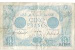 France 5 Francs Bleu, D.110, Fayette:2.37, KM:70 -