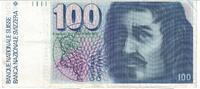 Switzerland 100 Franken Banknote, KM:57m -