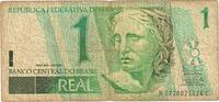 Brazil 1 Réal Banknote, Undated (1994), KM:243Ab, EF(40-45) -