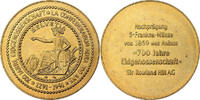 Switzerland Medaille 700 Ans de la Confédération, Copper-Nickel Gilt -