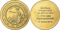 Switzerland Medaille 700 Ans de la Confédération, Copper-Nickel Gilt -