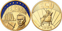 Luxembourg Medal Ecu Europa, Copper Gilt -