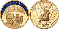 Luxembourg Medal Ecu Europa, Copper Gilt -