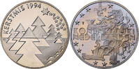 Netherlands 5 Ecu Kerstmis, Copper-nickel -