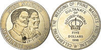 Netherlands 5 Dollars Wedding of Prins Maurits and Marilene -