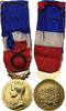 France Medaille Honneur-Travail, République Française, Couronne -