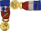 France Medaille Honneur-Travail, République Française, Palme, Excellent -