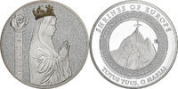 France Medaille Lieux Saints Européens, Lourdes, Copper Plated Silver -