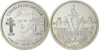 France Medaille Vème République, Charles De Gaulle, Silver -