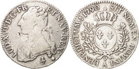 France 1/2 ECU, 44 Sols Coin, Louis XVI, 1/2 Écu, Paris -