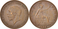 Great Britain Penny Coin, George V, Bronze, KM:838 -