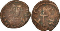 Half Follis Coin, Constans II, Carthage, Copper, Sear:1059 -