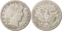 United States Quarter Coin, Barber Quarter, U.S. Mint, New Orleans -