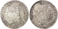 France Ecu Coin, Louis XV, Écu à la vieille tête, Bayonne -