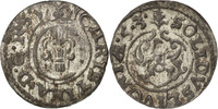 Latvia 1/48 Thaler, Schilling Louis XIV, Billon, KM:199.3 -