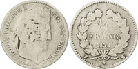 France 1/4 Franc Coin, Louis-Philippe, Lille, Silver -